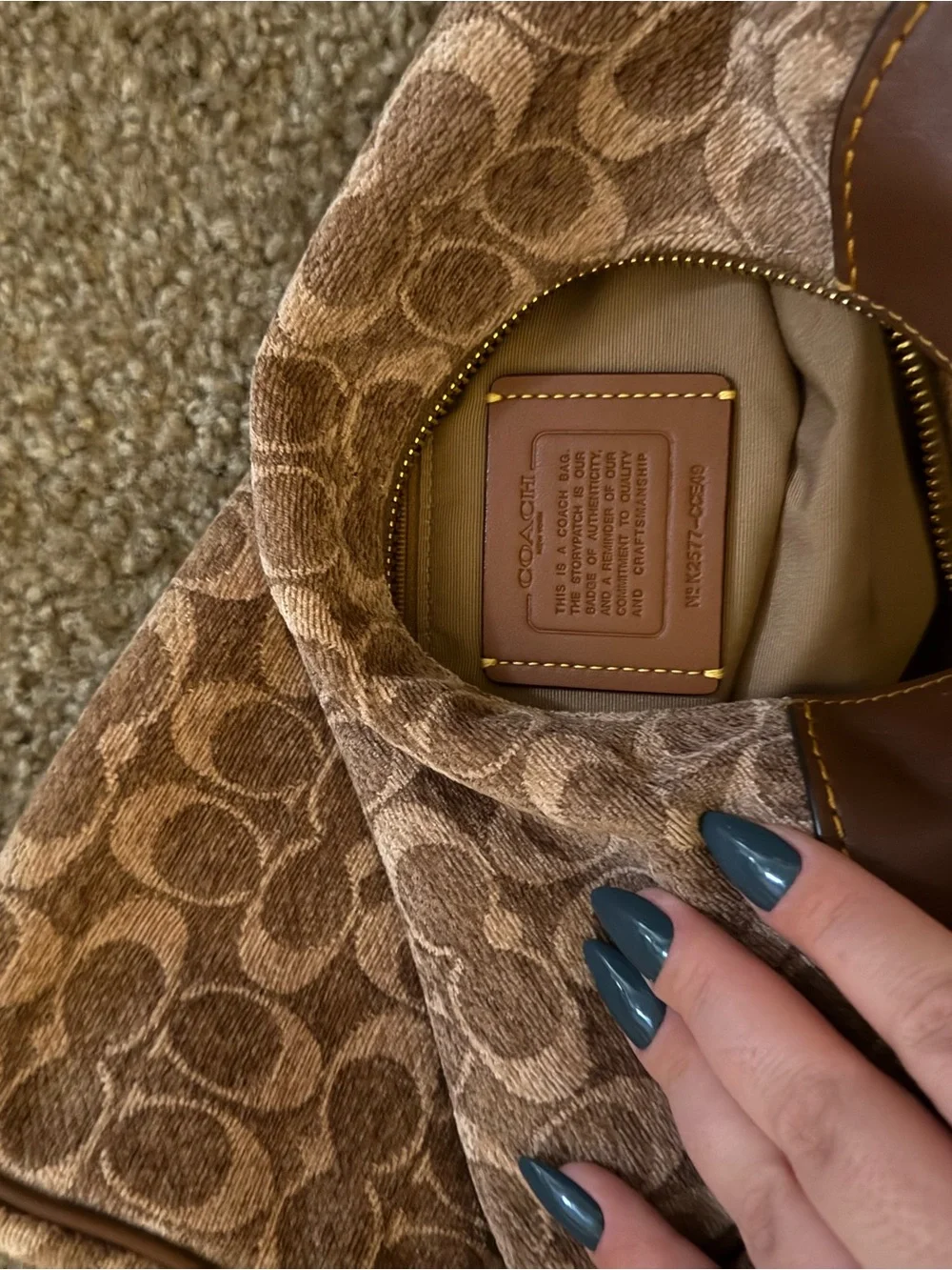 Coach Ella Shoulder Bag in Signature Chennille CCE49